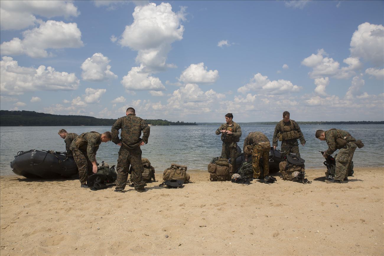 Training at Lake Margrethe